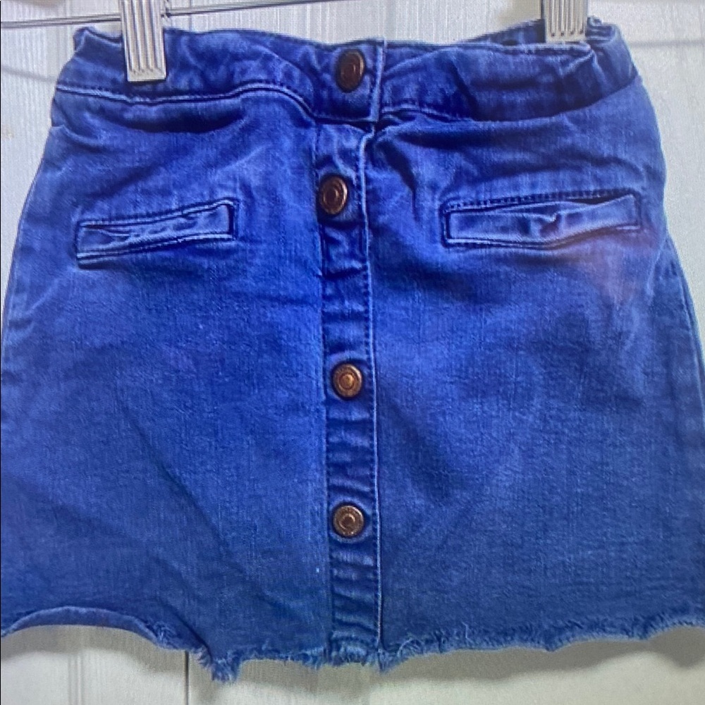 Blue Denim Kids Skirt